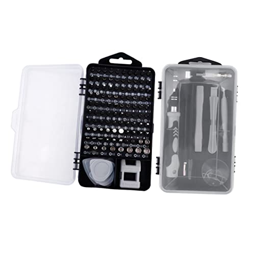 HOLIDYOYO Multifunctional Screwdriver Kit for Phone Watch Electronics Repair Durable Vanadium Static Tweezers Non Slip Handles Portable Tool Set