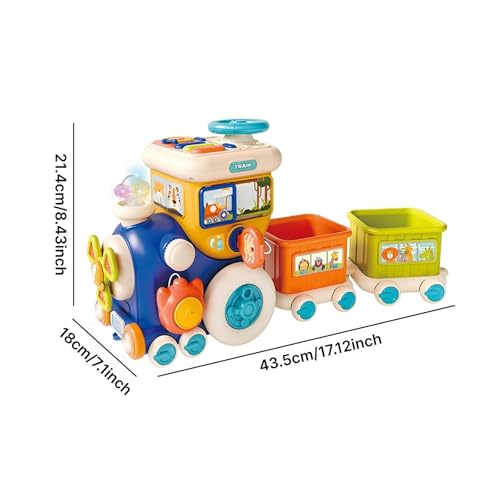 Train multifonctionnel Colcolo jeu d'association de formes en bois style B - 3