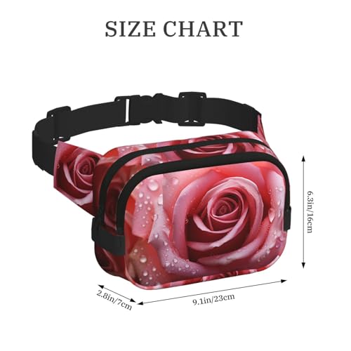 Sac banane réglable course à pied Freesia taille unique pétale de rose