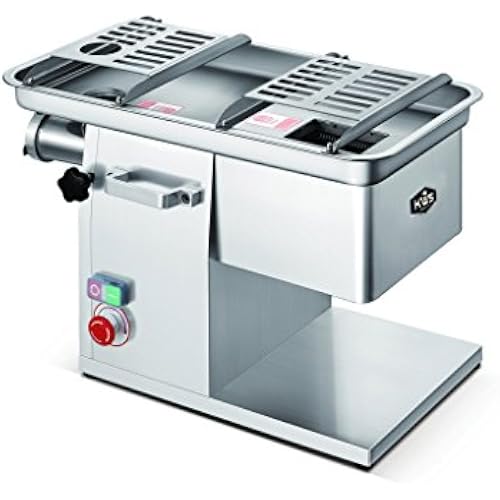KWS JQ-58 Duo Function Commercial 1950W 2.6HP Electric 3mm Fresh Meat Cutter + Stainless Steel Meat Grinder All in One Grinding and Slicing Machine for Restaurant/Deli/Butcher Shop