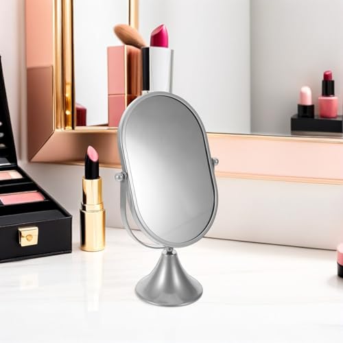 Miroir de table pivotant avec support stable pour un rasage précis