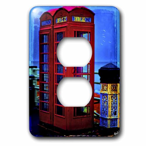 Boîtes téléphoniques rouges britanniques Bleu double prise murale