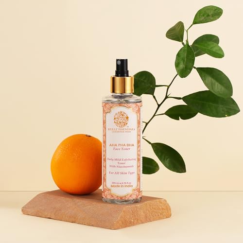 Image of RYLLZ ESSENTIALS AHA PHA BHA Face Toner 200ml | With Niacinamide & 1% Salicylic Acid | for Mild Exfoliation, Acne Control, Blackheads, Whiteheads & Pore Tightening | for All Skin Types | 200ml