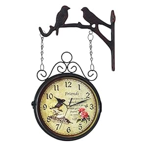 Ebaytv Vintage Dwustronny Zegar Ścienny 8 cali