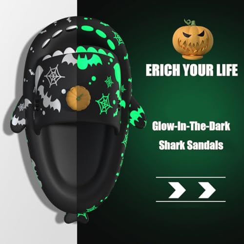 Sharklas Fins, 2 Pairs Shark Slippers Accessories, Universal Size, Reusable, Easy to Install, Waterproof, Durable, Christmas & Halloween Themed, Unisex-Adults, One Size Fits EU 36-45, Blue 5