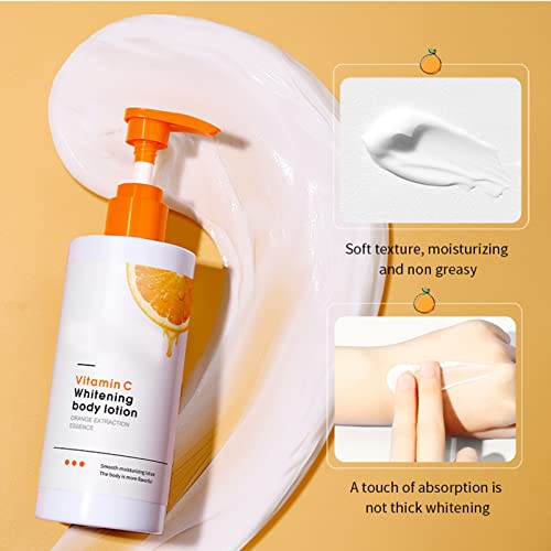 Vitamin C Body Lotions,Moisturising Cream With Vitamin C,Body Moisturiser For Dry Skin,Firming Body Cream,Body Moisturiser Women&Men,Hydrating Body Lotion-Hand &Leg,Skin Moisturiser For Rough&Dry-250g - Image 8