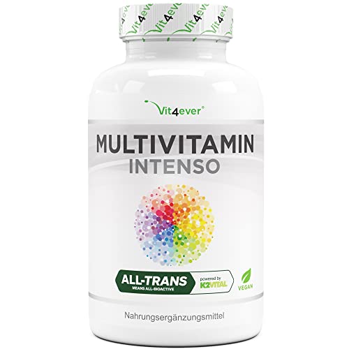 Premium Multivitamin A-Z - 365 hochdosierte Kapseln mit Bioaktiv-Formen & Markenrohstoffe - Vitamine + Mineralien - Laborgeprüft - Vegan Premium Multivitamin A-Z - 365 hochdosierte Kapseln mit Bioaktiv-Formen & Markenrohstoffe - Vitamine + Mineralien - Laborgeprüft - Vegan