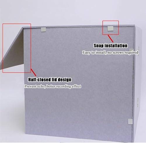 Portatile Insonorizzato Cabina di Registrazione per Studio Musicale Podcast Canto Desktop Self Made Box per Camera Da Letto Registrazione Domestica