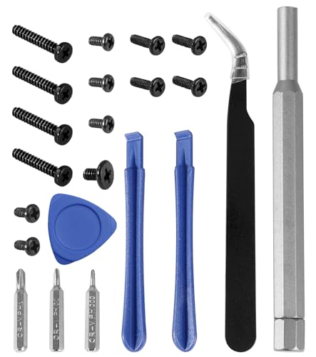 Ceozon Replacement Repair Screwdriver Tool Kit Cooling Fan Screws, Back Cover Cross Screw, SSD Hard Drive Screw Complete Set Screws Tweezers Accessories Compatible with Steam Deck