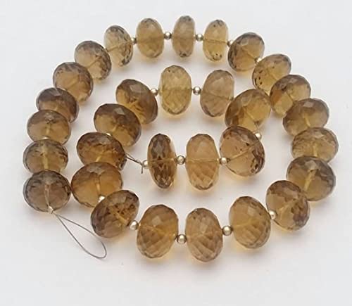 Quartz bière magnifiques perles facettées 11-13mm pour créer un cadeau fait main