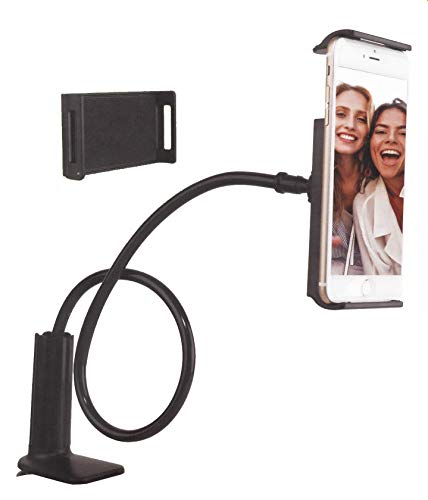 Suporte para Smartphone e Tablet Vivitar com rotação 360° e haste flexível para fixação em mesa – Pr