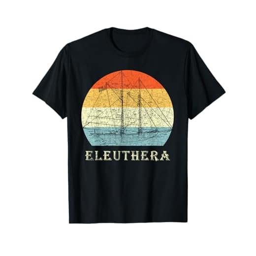 Eleuthera, Bahamas Sailboat Vintage Retro Vacation T-Shirt