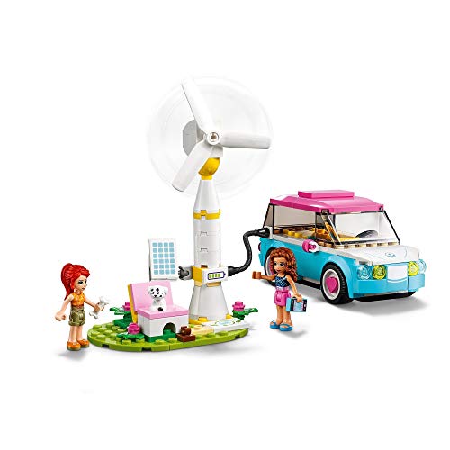 LEGO 41443 Friends Coche Eléctrico de Olivia, Juguete de Construcción para Niñas y Niños de 6 Años, Mini Muñecas, Regalo Educativo