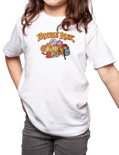 Camisetas EGB Camiseta Adulto/Niño Todos Los Fraggle Rock Ochenteras 80´s Retro Comic Tallas Especiales (Blanco, 2 años)