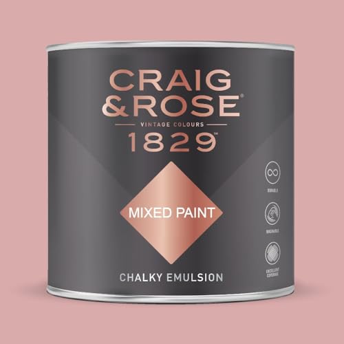 Image of Paint Stop CRAIG & ROSE 1829 CHALKY EMULSION ROSE PINK 750ML