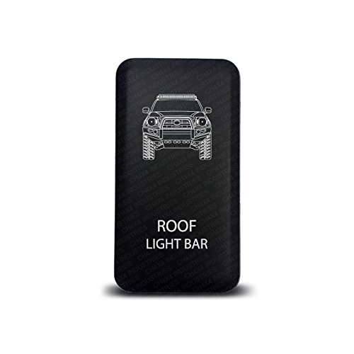 CH4X4 Push Switch for Toyota Tacoma 12V 3Amp - Roof Light Bar Symbol - Amber Led