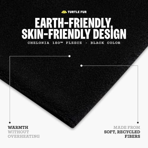 Turtle Fur Double-Layer Neck Warmer - Ultra-Soft, Stretchy Chelonia 150 Fleece Neck Gaiter Made with 100% Recycled Polyester