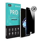 iPhone 8/iPhone 7 Screen Protector, Zuslab Privacy Anti-Spy Tempered Glass Screen Protector, 9H Hardness 2.5D Edge Anti-Scratch, Anti-Fingerprints Film for Apple iPhone 8 / iPhone 7 (2-Way Privacy)