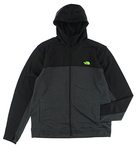 The North Face Mens Surgent Full Zip Hoodie Charcoal Heather Grey Size M