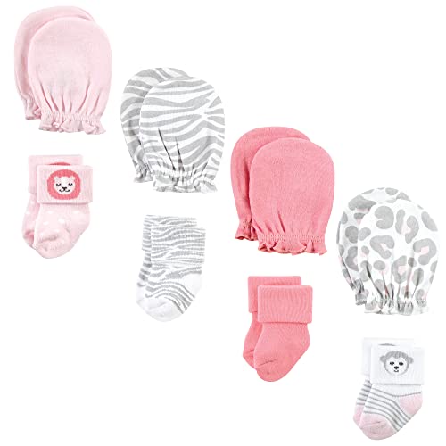 Image of Hudson Baby baby-girls Socks and Mittens Set