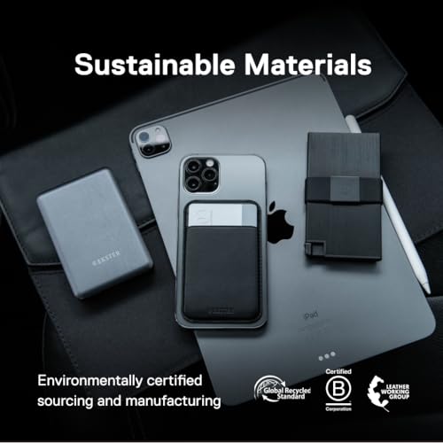 Image of Ekster - Aluminum Cardholder Wallet - Metal Aluminum Wallet for Men - Fits 12 Cards, RFID Blocking Layer, Ultra-Thin, Minimalist, Push Button, Swift Card Access, Expandable, Trackable (Brushed Black)