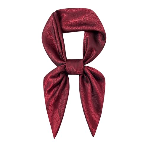 Image of 35 inch Men's Large Square Jacquard Scarf - Cowboy Wild Rugged Style, With Gift Packed