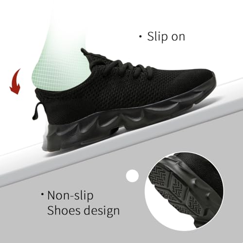 Mens Walking Shoes Slip On Tennis Non Slip Sneakers Outdoor Running Sports Trainers Athletic Sneaker Road Casual Workout Lightweight Shoes2