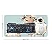 Sheep and Lamb Cartoon Desk Mat Non-Slip Laptop Writing Pad Large Keyboard Mousepad with Rubber Base 23.6