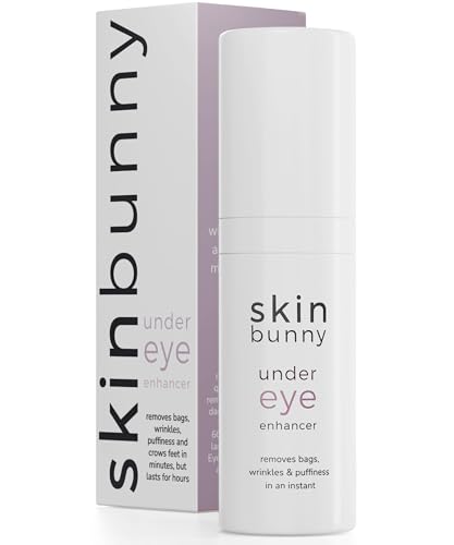 Skinbunny Under Eye Enhancer NO WHITE RESIDUE Clinically Proven Eye Bags Remover Men + Women Anti Aging Eye Serum for Wrinkles and Puffiness - Made in UK Seen on TV - 100 Applications