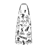 [RFSHOPD] フォートナイト エプロン レディース エプロン メンズ 防水 シワになりにくい 男女共用 無地 おしゃれ シンプル 無地 撥水ノンアイロン 家庭用 汚れにくい シワ防止 70cm×84cm