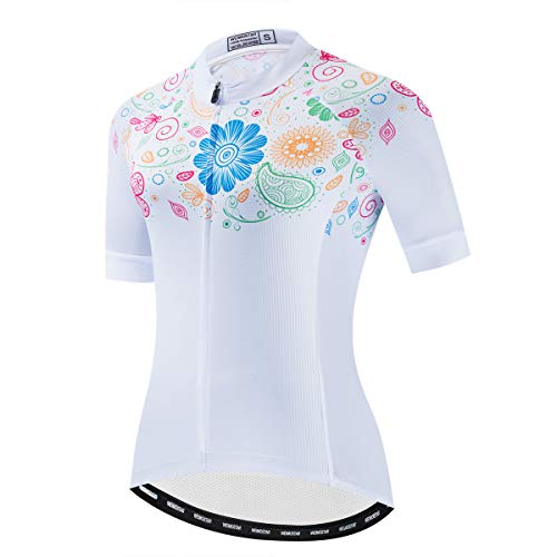 Image of Cycling Jerseys Women Bike Shirts Short Sleeve Bicycle Clothes Breathable Stretch Labric Bicycle Uniforms