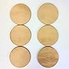 Round Wood Cutouts Unfinished – Multiple Sizes, 6 Pack, ~1/4" Thick | Laser-Cut Circle Craft Blanks for Painting, Staining, Engraving & Wood Burning | Made in USA (10x10 inch) #3