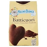 Mulino Bianco Biscotti Frollini Batticuori con Cacao e Cioccolato, Senza Olio di Palma, Colazione Ricca di Gusto, 350 g