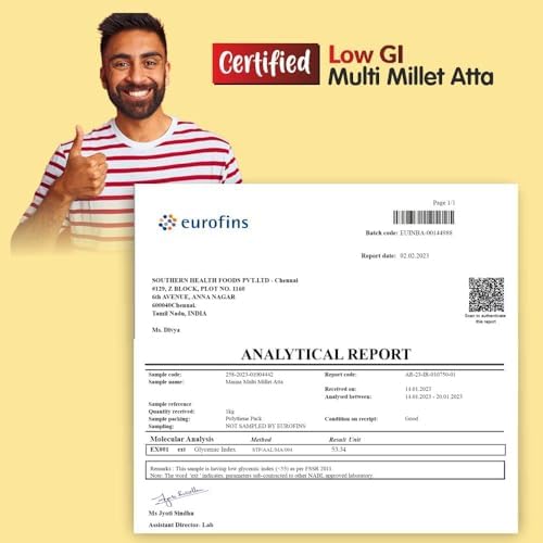 Multi Millet Atta / Multigrain Atta with 25% Millets 10kgs (1kg x 10 Packs). 100% Natural Flour. Nutrient Powerhouse