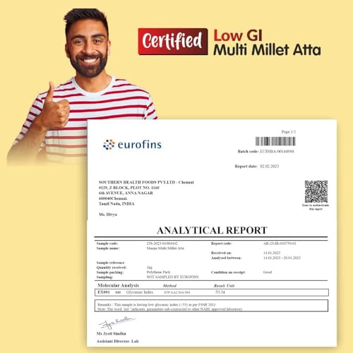 Multi Millet Atta / Multigrain Atta with 25% Millets 10kgs (1kg x 10 Packs). 100% Natural Flour. Nutrient Powerhouse