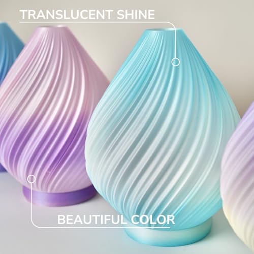 Image of Polymaker Panchroma PLA Filament 1kg, Gradient 3D Printing Filament 1.75mm | Celestial Blue-White, Neatly Wound PLA for Easy Print & Smooth Feeding. Compatible with Bambu Lab & Most 3D Printers