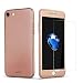 iPhone 7 Case, AnsTOP [Ultra-Slim] Full Body Protective Matte Finish Hard Skin Case Cover with [Tempered Glass Screen Protector] for iPhone 7 4.7" Rose Gold