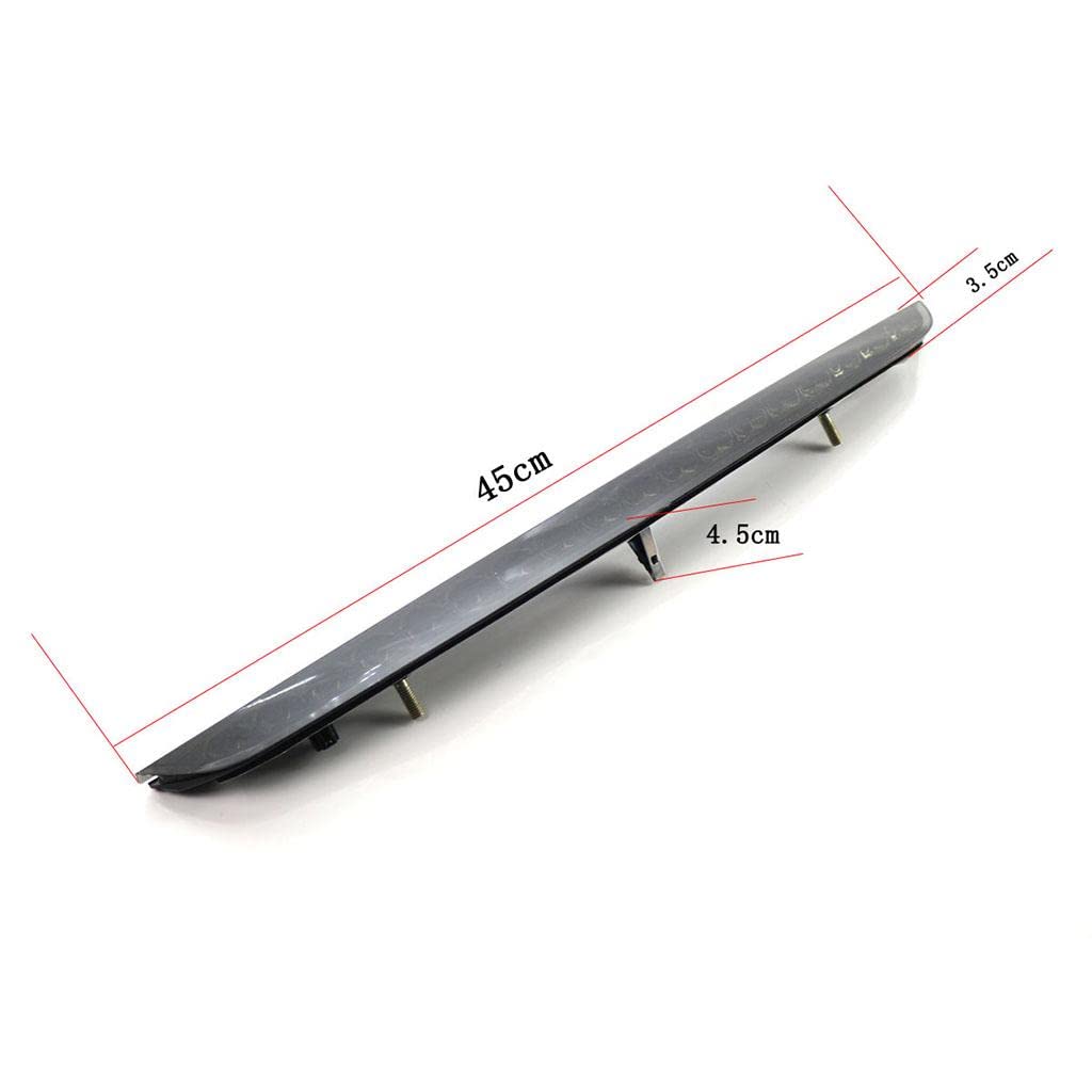 Fanale Posteriore a LED Nero con Luce Freno Alta per TT MK2 2006-2014,