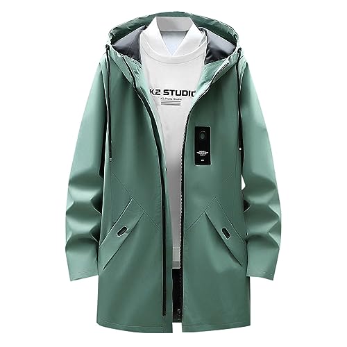 Trench homme coupe ajustée et coupe-vent pour le quotidien