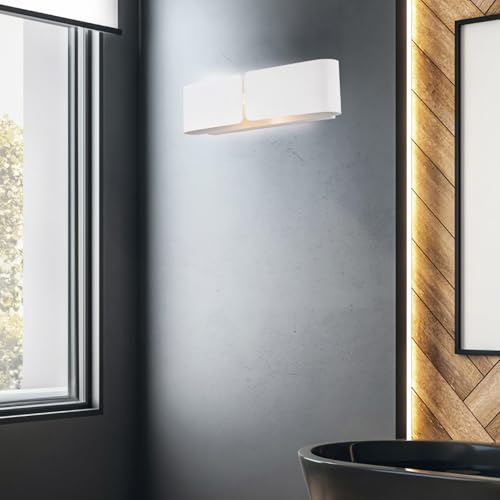 Applique Hug diffuseur découpé laser fer laqué blanc 2 lumières BL316-AP2-BCO p.10