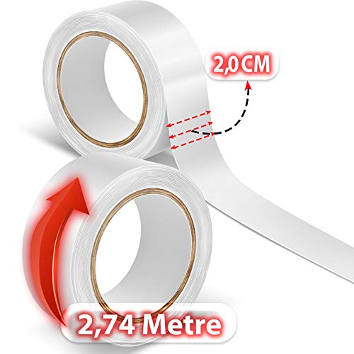 Image of Walker Tape Extenda Bond Plus 3 /4 inch X 3 Yard w /Holes Double Side Adhesive