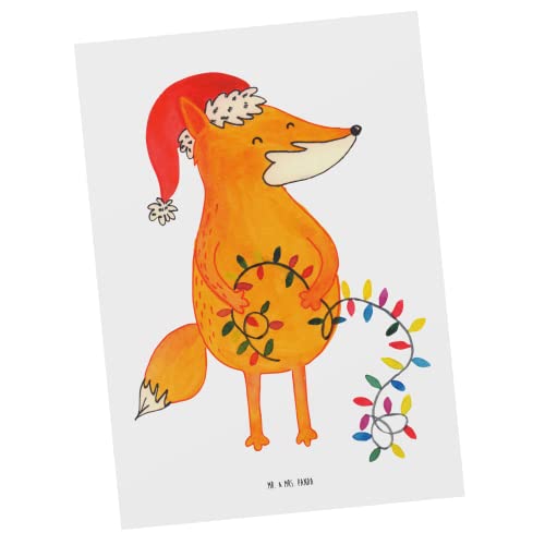 Mr. & Mrs. Panda Invitation, Carte, Carte Postale Noël des Renards - Couleur Blanc Cover