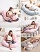 Momcozy Pregnancy Pillows for Sleeping, U Shaped Full Body Maternity Pillow for Side Sleeping - Support for Back, Legs, Belly, HIPS, 57 Inch, Pink
