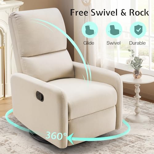 Jocisland-Swivel-Rocking-Chair-Nursery-Glider-Recliner-Chairs-for-Adults-Rocker-for-Living-Room-Bedroom-Comfy-Upholstered-Modern-Nursing-Reclining-Single-Sofa-Beige-Linen Jocisland Swivel Rocking Chair Nursery Glider Recliner Chairs for Adults Rocker for Living Room Bedroom Comfy Upholstered Modern Nursing Reclining Single Sofa Beige Linen