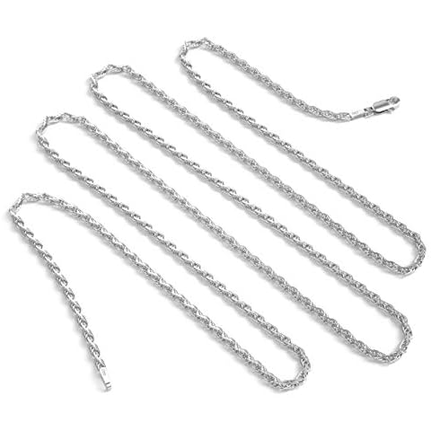 925 Sterling Silver 2.5MM Rope Chain 20 Cover