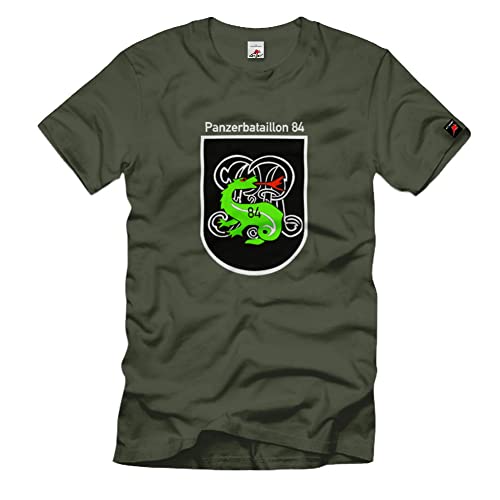 T-shirt Panzer Btl 84 Bataillon Lüneburg vert XXL aux finitions premium
