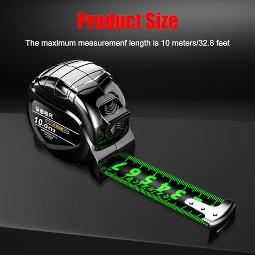 Qivine 2Pcs Cinta Métrica Retráctil 32FT miniatura 2