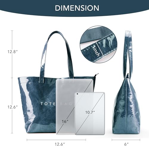Bolso Tote con Cremallera KALIDI en PVC miniatura 6