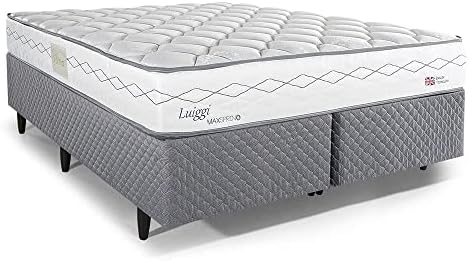 Cama Box Queen Herval Luiggi, 64x158x198 cm, Molas Maxspring