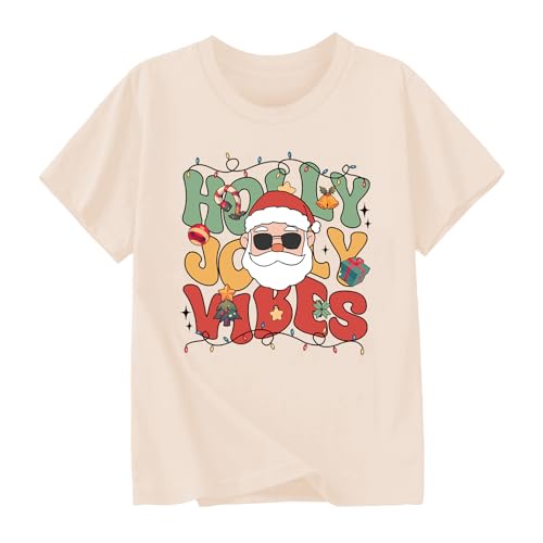 Toddler Boy Girl Christmas Shirt Kid Ugly Xmas Tshirt Cotton Short Sleeve Tee Top 2-10 Years